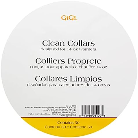 GiGi Clean Collars for 14-Ounce Wax Warmers, 20 Pieces GIGI