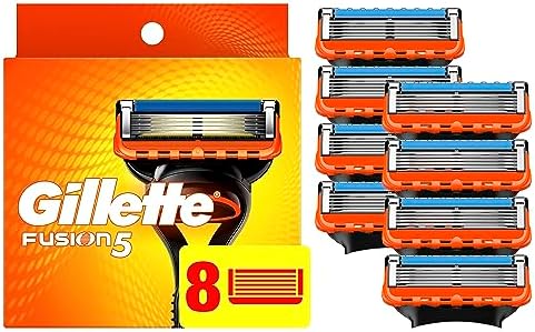 Мужские лезвия для бритья Gillette Fusion5, 4 шт., 5 антифрикционных лезвий Gillette