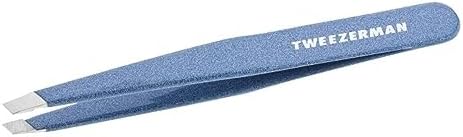 Tweezerman Stainless Steel Slant Tweezer - Eyebrow Tweezers for Women and Men (Classic Stainless) Tweezerman