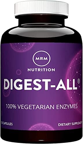 MRM Nutrition Digest-All ® | Digestive Enzymes | Improved Digestion and Absorption | Lactase + Amylase + Lipase| May Help with Bloating and Gas| 100% Vegetarian | Gluten-Free | 50 Servings (Порции) MRM