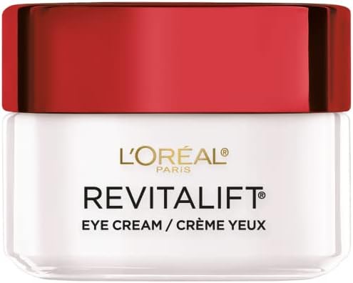 L'Oreal Paris Skincare Revitalift Anti-Wrinkle and Firming Eye Cream with Pro Retinol, Treatment to Reduce Dark Circles, Fragrance Free, 0.5 oz. L'Oréal Paris