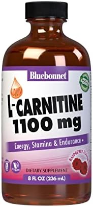 Bluebonnet Liquid (Жидкость) L-Carnitine 1100 mg, Raspberry, 8 Fluid Ounce Bluebonnet