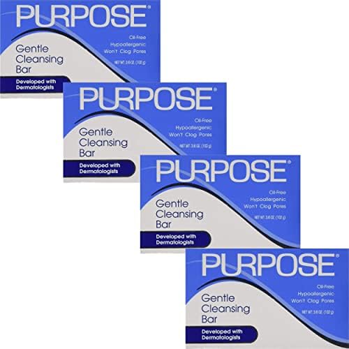 Purpose Gentle Cleansing Bar - 3.6 Oz/Pack, 4 Pack Purpose