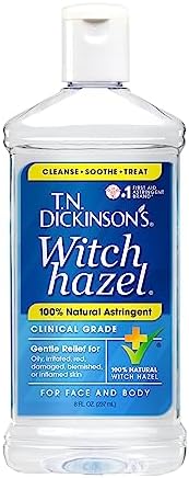 T.N. Dickinson's Witch Hazel 100% Natural Astringent for Face and Body, 8 fl oz T.N. Dickinson's