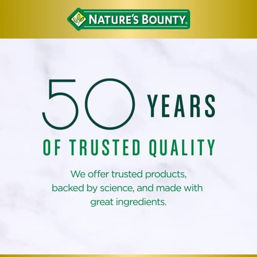 Nature's Bounty Chromium Picolinate, Supports Fat, Protein & Sugar Metabolism, Mineral Supplement, 800 mcg, 50 Tablets Nature's Bounty