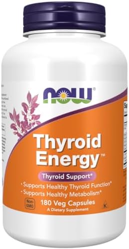 NOW Foods Supplements, Thyroid Energy™, Iodine and Tyrosine plus Selenium, Zinc and Copper, 90 Veg Capsules (Вегетарианские капсулы) NOW Foods