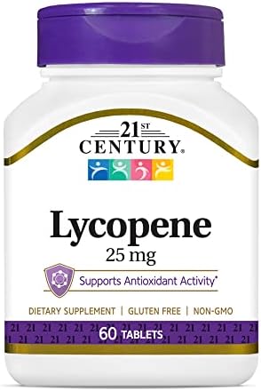 21st Century Lycopene 25 mg Tablets (Таблетки), 60 Count (22400) 21st Century