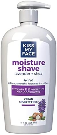 Kiss My Face Lavender and Shea Butter Moisture Shave, 11 Ounce - 6 per case. Kiss My Face