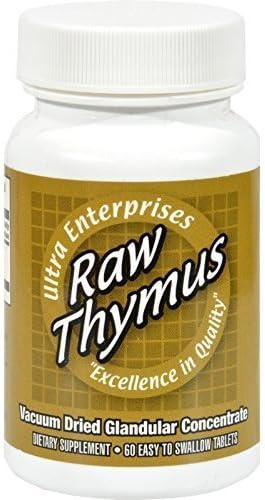 Ultra Glandulars Ultra Raw Thymus 200mg 60 tab ( Multi-Pack) Ultra Glandulars