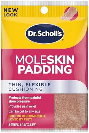 Dr. Scholl's Moleskin 4 1/8 Inch X 3 3/8 Inch Padding, 3 Count Package Dr. Scholl's