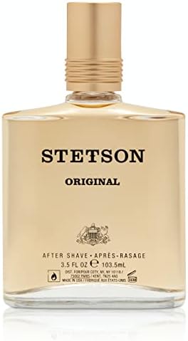 Stetson Original Aftershave by Scent Beauty - After Shave Splash for Men - Earthy and Woody Aroma with Fragrance Notes of Citrus, Patchouli, and Tonka Bean - 3.5 Fl Oz Stetson