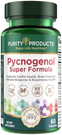 Pycnogenol Super Formula- Activated Pycnogenol Pomegranate P40p- 60 Capsules (Капсулы) Purity Products