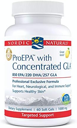 Nordic Naturals ProEPA with Concentrated GLA, Lemon - 60 Soft Gels (Мягкие капсулы) - 1217 mg Omega-3 + 257 mg GLA - Heart, Neurological & Immune Support, Healthy Skin - Non-GMO - 30 Servings (Порции) Nordic Naturals