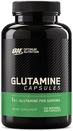 Optimum Nutrition L-Glutamine Muscle Recovery Capsules (Капсулы), 1000mg, 240 Count (Package May Vary) Optimum Nutrition