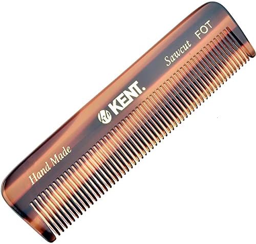 Kent FOT G Fine Tooth Comb Beard Comb - 4.5" Handmade Pocket Comb Travel Comb Hair Comb for Men - Styling Comb Small Comb for Fine or Thinning Hair, Mustache and Beard Care Kent Comb Beard Kit Kent