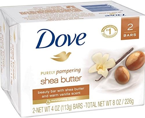 Dove Purely Pampering Shea Butter Beauty Bar, 4 oz, 2 Bar Dove