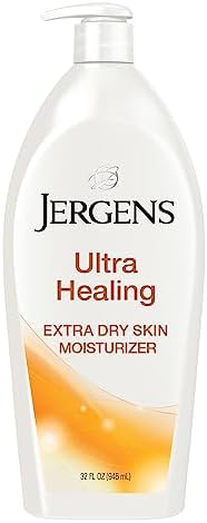 Jergens Ultra Healing Dry Skin Moisturizer, Travel Size Body and Hand Lotion, for Extra Dry Skin, Use After Washing Hands, HYDRALUCENCE blend, Vitamins C, E, B5, 1 Fl Oz (Pack of 24) Jergens