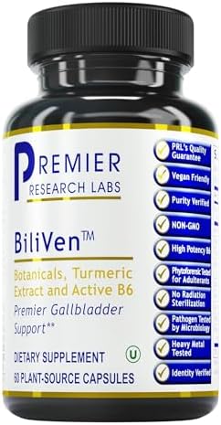 BiliVen TM, 60 Capsules (Капсулы), Vegan Product - Nutraceutical Gallbladder Formula for Premier Detoxification and Gallbladder Support Premier Research Labs