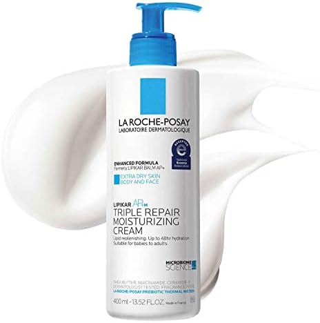 La Roche-Posay Lipikar AP+ Triple Repair Moisturizing Cream | Face & Body Lotion For Dry Skin | Shea Butter & Niacinamide Moisturizer | Gentle Face & Body Cream For Dry, Rough & Sensitive Skin La Roche-Posay