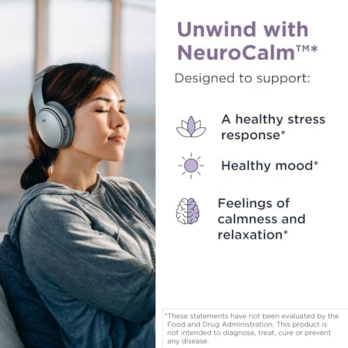 NeuroCalm - комплексное успокаивающее средство с 5-HTP, GABA, L-теанином и витаминами B6, B12 Designs for Health