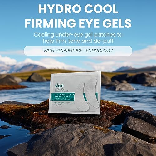 skyn ICELAND Hydro Cool Firming Under Eye Patches. Eye Gel Mask to Firm And Reduce Wrinkles, Fine Lines, Dark Circles, Puffy Eyes & Bags, 16 Pairs Skyn ICELAND