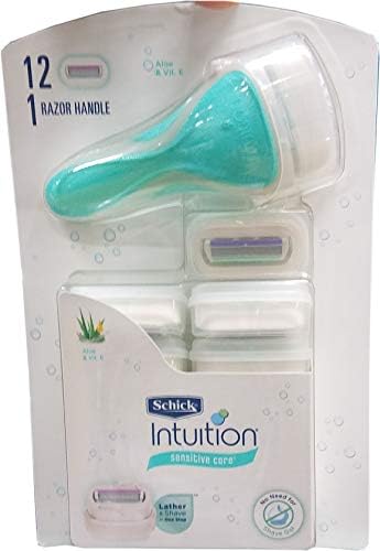 Schick Intuition - Lather & Shave In One Stop - Sweet Citrus Women's Razor Blade Refills 3 Count Pack of 4 = 12 Cartridges Schick