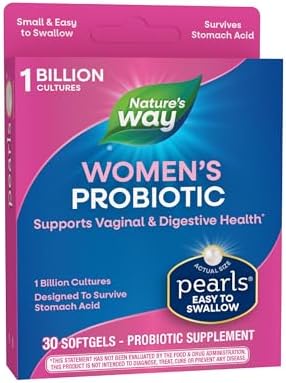 Nature's Way Women's Probiotic Pearls, Supports Vaginal and Digestive Health*, 1 Billion Live Cultures, No Refrigeration Required, 30 Softgels (Мягкие капсулы) (Packaging May Vary) Nature's Way