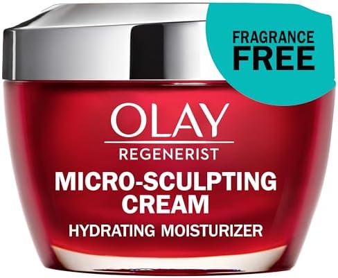 Olay Regenerist Micro-Sculpting Cream Face Moisturizer, Fragrance-Free, 1.7 oz Olay