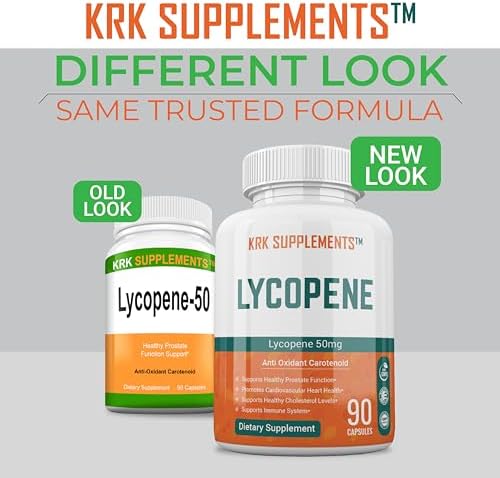 1 Bottle Lycopene 50mg 90 Capsules (Капсулы) KRK SUPPLEMENTS