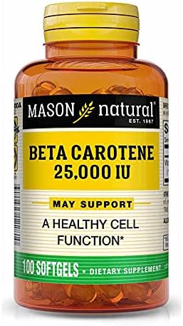 Mason Natural, BETA Carotene 25,000IU Mason Natural