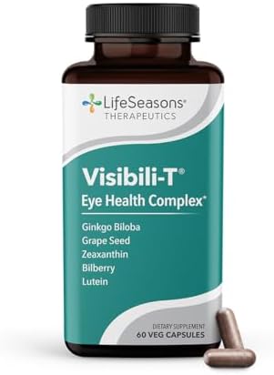 Visibili-T - Eye Health & Vision Support Supplement - Lutein, Chromium, Carrot Root, Bilberry, Ginkgo Biloba, Grape Seed Extract, Lycopene, Zeaxanthin & Vitamin A - 60 Capsules (Капсулы) LifeSeasons