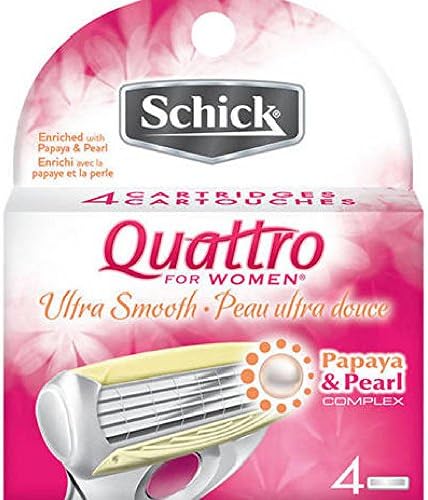 Schick Quattro for Women Cartridges 4 Each (Pack of 2) Schick