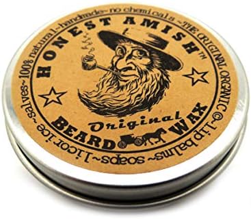 Honest Amish Original Beard Wax - All Natural and Organic- 2 ounce Honest Amish