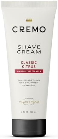 Cremo Barber Grade Cooling Shave Cream (Крем), Astonishingly Superior Ultra-Slick Shaving Cream for Men, Fights Nicks, Cuts and Razor Burn, 6 Fl Oz Cremo