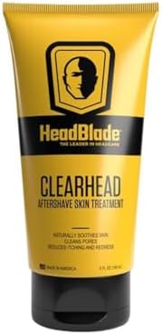 HeadBlade ClearHead Men's Refreshing Post Shaving Aftershave Lotion Help prevent Ingrown Hair & Irritation - 5oz HeadBlade