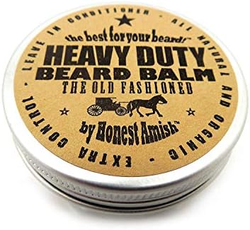 Honest Amish - Heavy Duty Beard Balm - 2 Ounce - Beard Conditioner Honest Amish