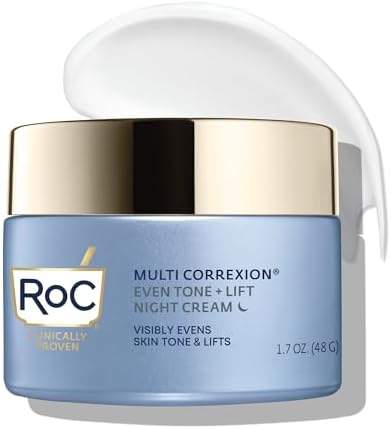 RoC Multi Correxion 5 in 1 Restoring/Anti Aging Facial Night Cream with Hexinol, 1.7 Ounces (Packaging May Vary) RoC