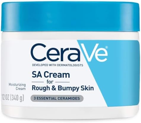 CeraVe Moisturizing Cream with Salicylic Acid | Exfoliating Body Cream with Lactic Acid, Hyaluronic Acid, Niacinamide, and Ceramides | Fragrance Free & Allergy Tested | 12 Ounce CeraVe