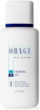 Obagi Nu-Derm Foaming Gel – Gel-Based Cleanser for Normal to Oily & Sensitive Skin Obagi