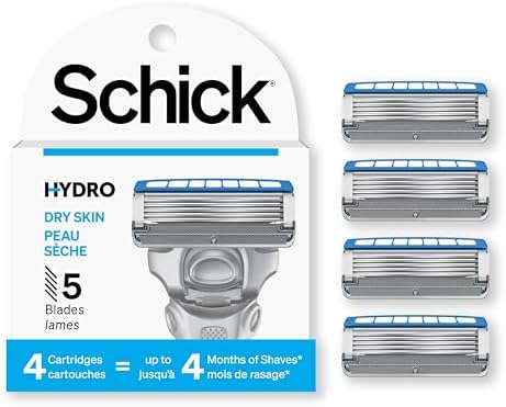 Сменные лезвия для мужской бритвы Hydro 5 Sensitive с гелем, 4 шт. Schick