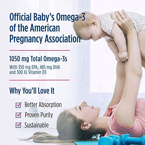 Nordic Naturals Baby’s DHA, Unflavored (Без вкуса) - 2 oz (Унции) - 1050 mg Omega-3 + 300 IU Vitamin D3 - Supports Brain, Vision & Nervous System Development in Babies - Non-GMO - Servings (Порции) May Vary Nordic Naturals