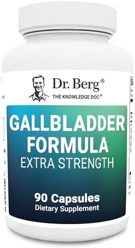 Dr. Berg Gallbladder Formula Extra Strength - Made w/Purified Bile Salts & Digestive Enzymes - Includes Carefully Selected Digestive Herbs - Full 45-Day Supply - 90 Capsules (Капсулы) Dr. Berg Nutritionals