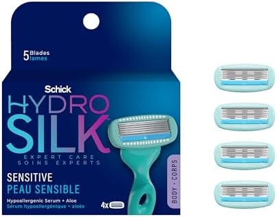 Women's Razor Blade Refills, Hydro Silk 5 Sensitive Care, 4 Count (Packaging May Vary) Schick Hydro Silk