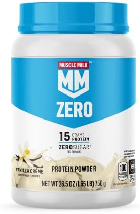 Протеиновый порошок Muscle Milk ZERO: 100 калорий, 15 г белка, 1,65 фунта, 25 порций Muscle Milk