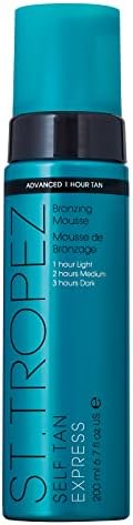 St.Tropez Self Tan Express Mousse, Fast Acting Fake Tan, Develops in 1-3 Hours, Streak-Free Finish, Vegan, Natural & Cruelty Free, 6.7 Fl Oz St. Tropez