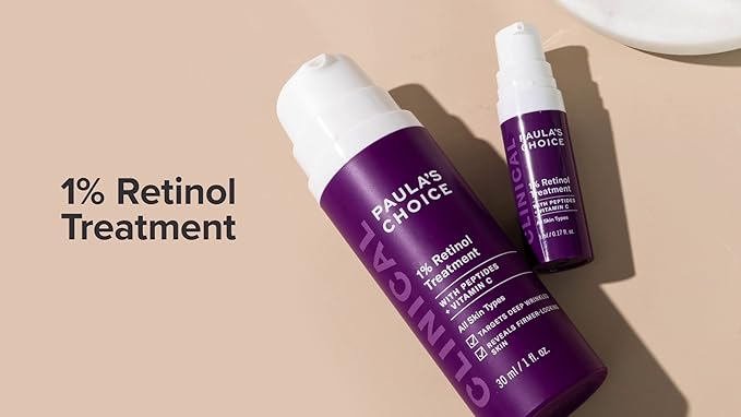 Paula's Choice CLINICAL 1% Retinol Treatment Cream with Peptides, Vitamin C & Licorice Extract, Anti-Aging & Wrinkles Paula's Choice