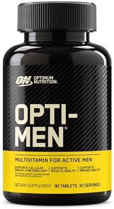 Мужские мультивитамины Opti-Men с витаминами C, D, E, B12 и цинком, 90 таблеток Optimum Nutrition