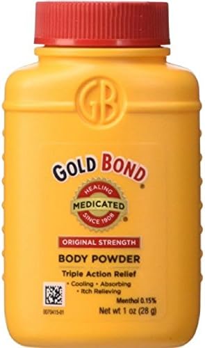 Gold Bond Medicated Body Powder (Порошок) Original Strength 1 oz (Унции) Gold Bond