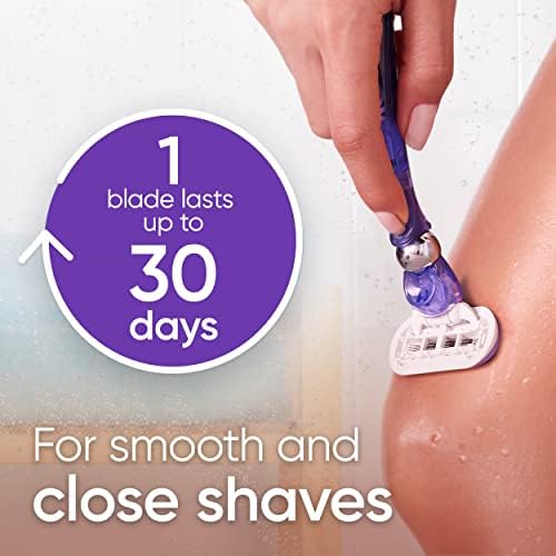 Женская бритва Deluxe Smooth Swirl с 2 сменными кассетами и 5 лезвиями с алмазоподобным покрытием Gillette Venus