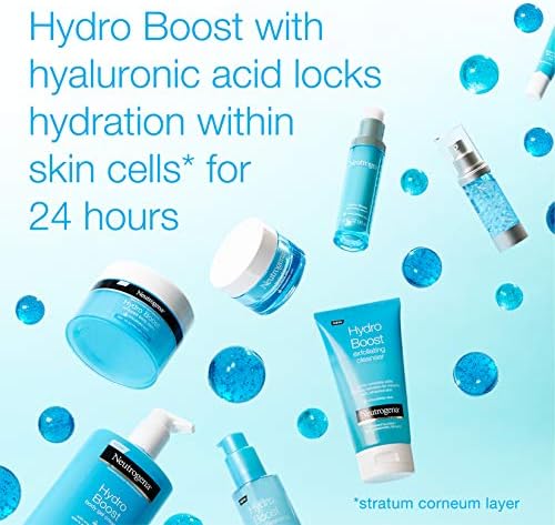 Neutrogena Hydro Boost Hydrating Hyaluronic Acid Serum, Oil-Free and Non-Comedogenic Face Serum Formula for Glowing Complexion, Oil-Free & Non-Comedogenic, 1 fl. oz Neutrogena